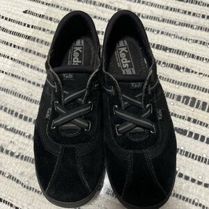 Keds Black Suede Solea Closure Slide-on Women’s Sneakers
